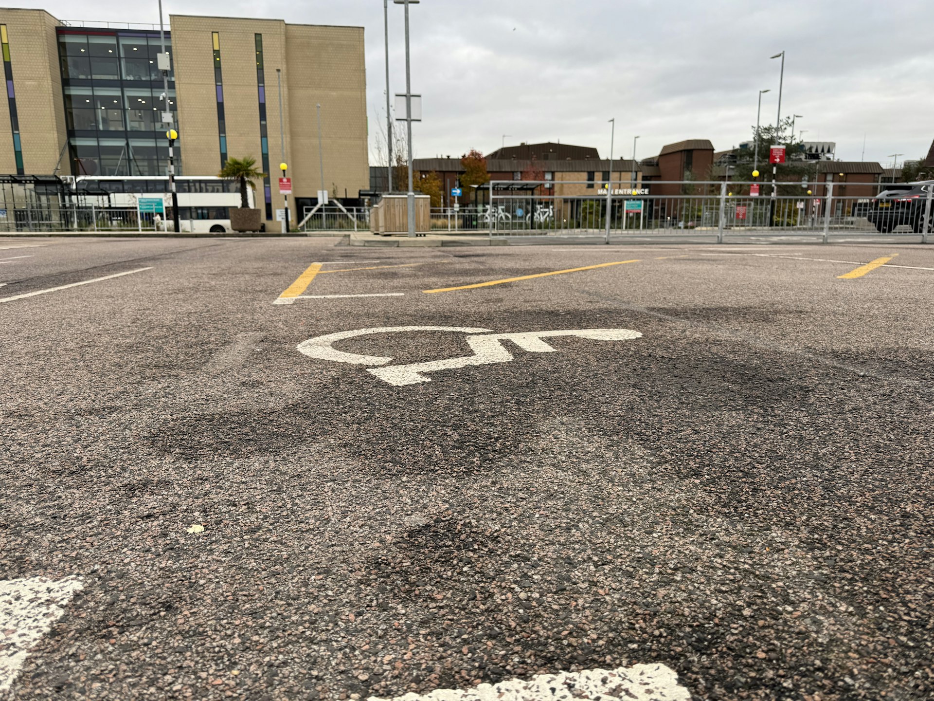 Ipswich Hospital disabled parking bay